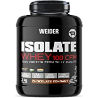 Weider Isolate Whey 100CFM 2000 gr Chocolate. 100% aislado de proteina de suero. Cero azúcar- cero aspartamo- con stevia…